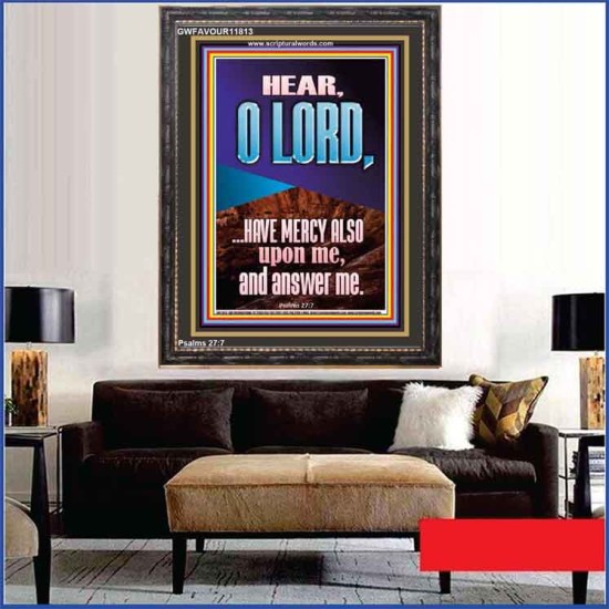 BECAUSE OF YOUR GREAT MERCIES PLEASE ANSWER US O LORD  Art & Wall Décor  GWFAVOUR11813  