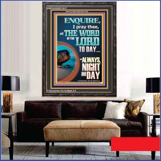 STUDY THE WORD OF THE LORD DAY AND NIGHT  Large Wall Accents & Wall Portrait  GWFAVOUR11817  