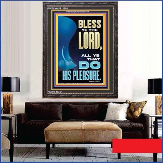 DO HIS PLEASURE AND BE BLESSED  Art & Décor Portrait  GWFAVOUR11854  