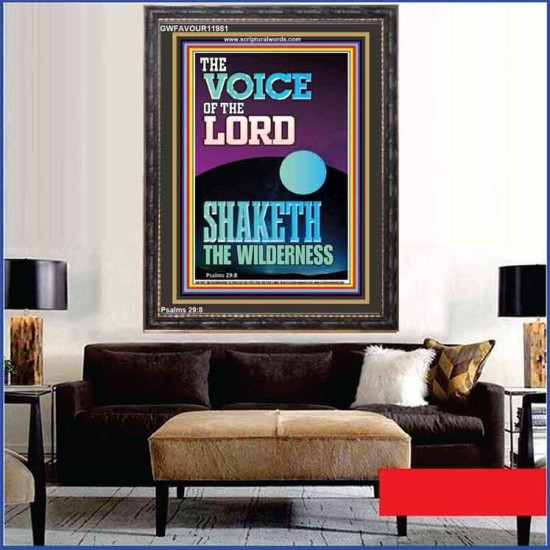 THE VOICE OF THE LORD SHAKETH THE WILDERNESS  Christian Portrait Art  GWFAVOUR11981  