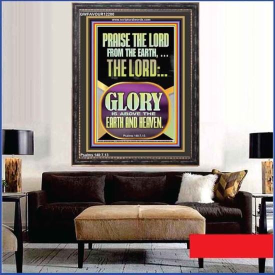 PRAISE THE LORD FROM THE EARTH  Contemporary Christian Paintings Portrait  GWFAVOUR12200  