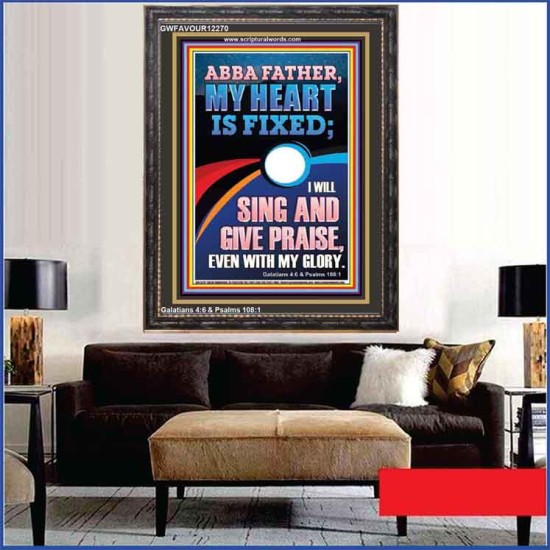 I WILL SING AND GIVE PRAISE EVEN WITH MY GLORY  Christian Paintings  GWFAVOUR12270  