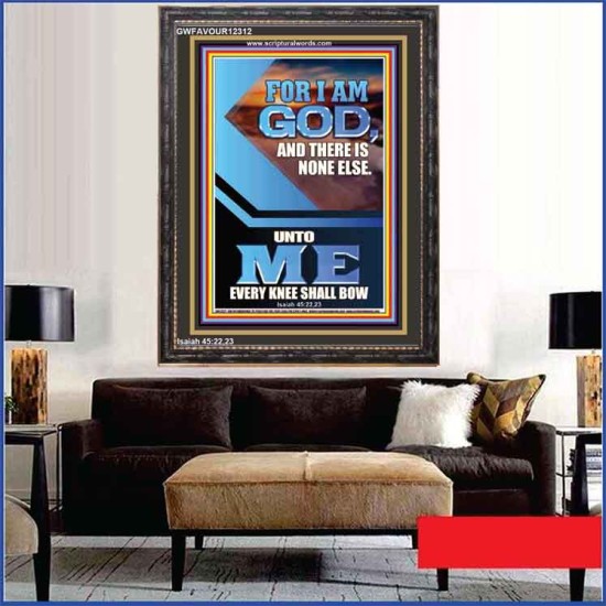 UNTO ME EVERY KNEE SHALL BOW  Custom Wall Scriptural Art  GWFAVOUR12312  