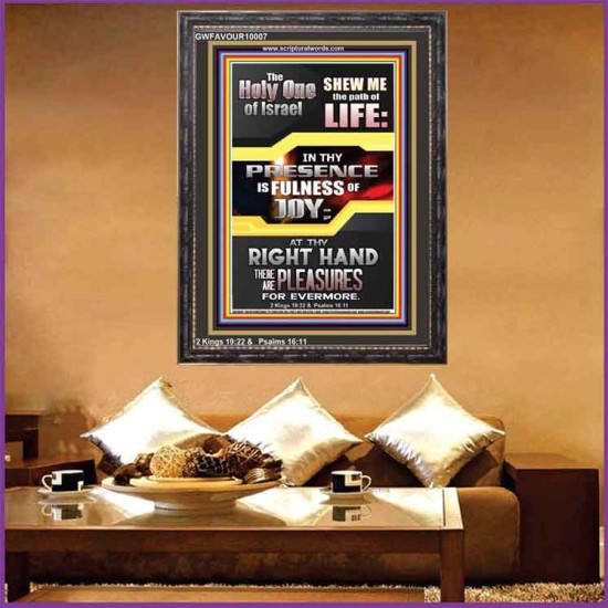SHEW ME THE PATH OF LIFE  Sanctuary Wall Picture  GWFAVOUR10007  