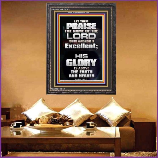LET THEM PRAISE THE NAME OF THE LORD  Bathroom Wall Art Picture  GWFAVOUR10052  