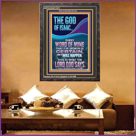 EVERY WORD OF MINE IS CERTAIN SAITH THE LORD  Scriptural Wall Art  GWFAVOUR11973  