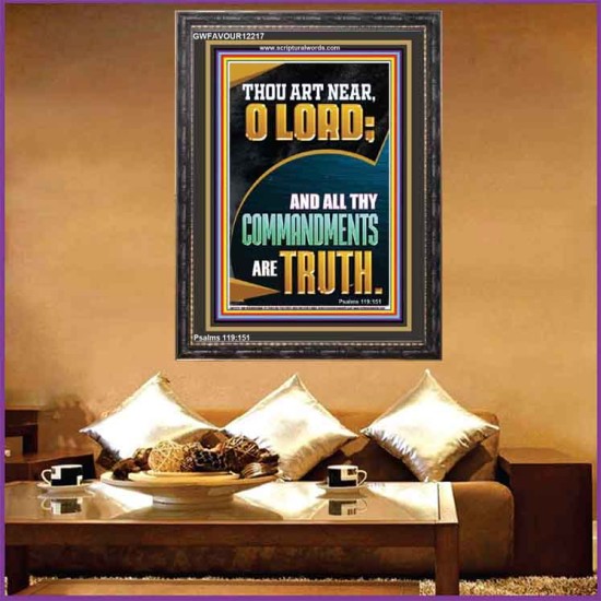 ALL THY COMMANDMENTS ARE TRUTH O LORD  Ultimate Inspirational Wall Art Picture  GWFAVOUR12217  