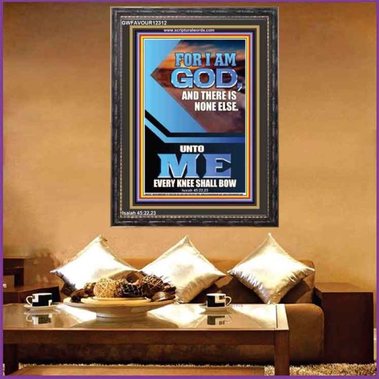 UNTO ME EVERY KNEE SHALL BOW  Custom Wall Scriptural Art  GWFAVOUR12312  