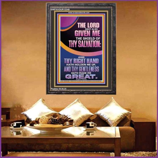 GIVE ME THE SHIELD OF THY SALVATION  Art & Décor  GWFAVOUR12349  