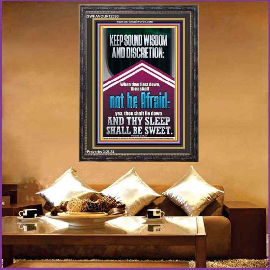 THY SLEEP SHALL BE SWEET  Printable Bible Verses to Portrait  GWFAVOUR12393  