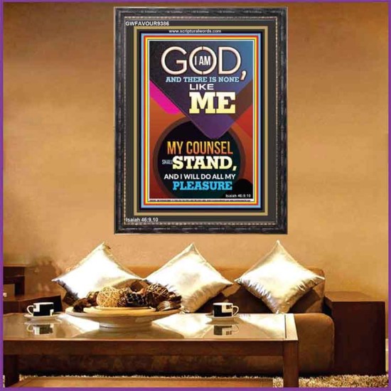 MY COUNSEL SHALL STAND  Ultimate Inspirational Wall Art Portrait  GWFAVOUR9386  