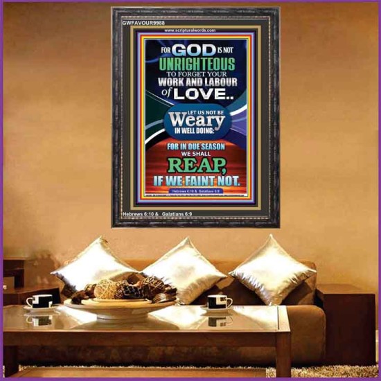 DO NOT BE WEARY IN WELL DOING  Children Room Portrait  GWFAVOUR9988  