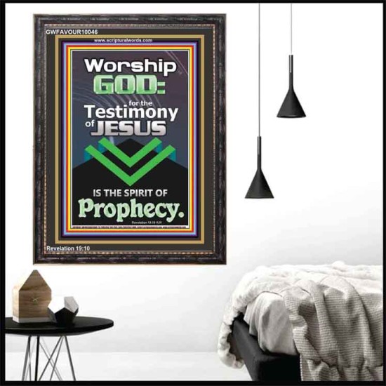 TESTIMONY OF JESUS IS THE SPIRIT OF PROPHECY  Kitchen Wall Décor  GWFAVOUR10046  