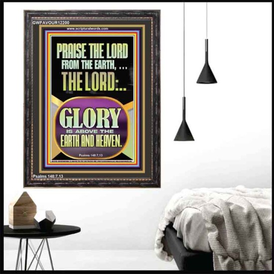 PRAISE THE LORD FROM THE EARTH  Contemporary Christian Paintings Portrait  GWFAVOUR12200  