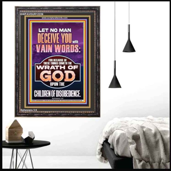 LET NO MAN DECEIVE YOU WITH VAIN WORDS  Church Picture  GWFAVOUR12226  