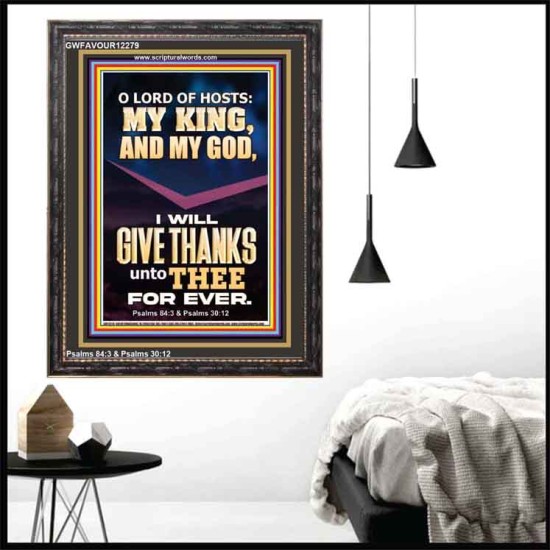 LORD OF HOSTS MY KING AND MY GOD  Christian Art Portrait  GWFAVOUR12279  
