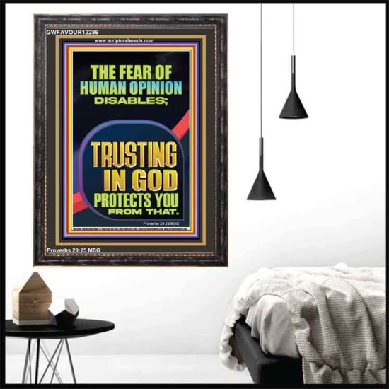 TRUSTING IN GOD PROTECTS YOU  Scriptural Décor  GWFAVOUR12286  