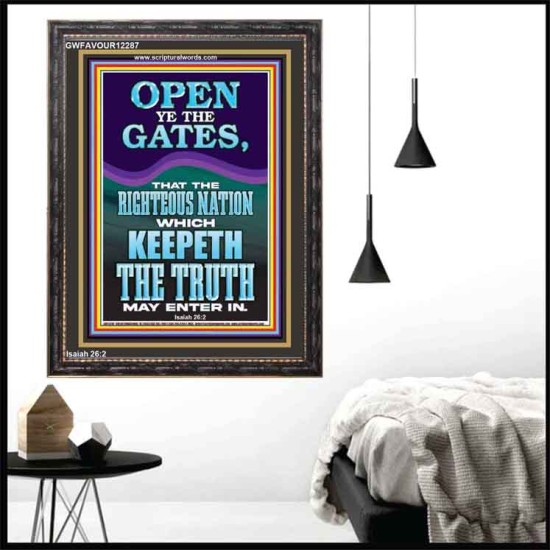 OPEN YE THE GATES  Scriptural Décor  GWFAVOUR12287  