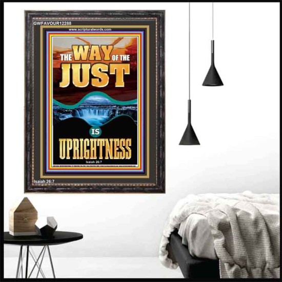 THE WAY OF THE JUST IS UPRIGHTNESS  Scriptural Décor  GWFAVOUR12288  