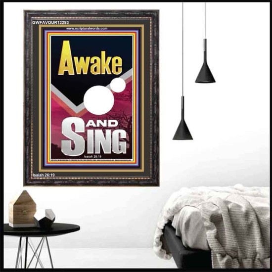 AWAKE AND SING  Bible Verse Portrait  GWFAVOUR12293  