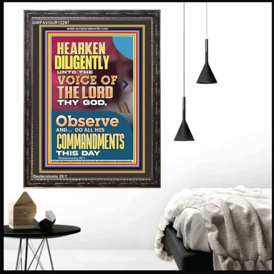 DO ALL HIS COMMANDMENTS THIS DAY  Wall & Art Décor  GWFAVOUR12297  
