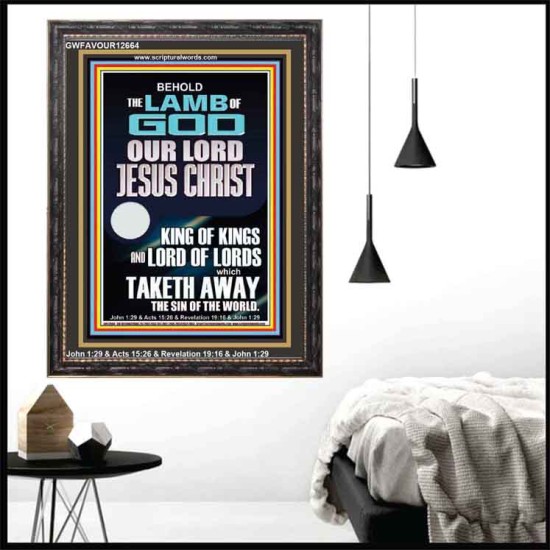 THE LAMB OF GOD OUR LORD JESUS CHRIST WHICH TAKETH AWAY THE SIN OF THE WORLD  Ultimate Power Portrait  GWFAVOUR12664  