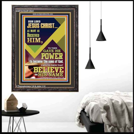 POWER TO BECOME THE SONS OF GOD THAT BELIEVE ON HIS NAME  Children Room  GWFAVOUR12941  