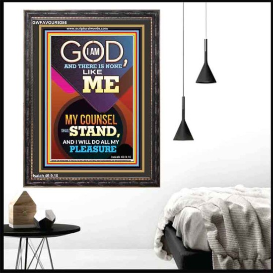 MY COUNSEL SHALL STAND  Ultimate Inspirational Wall Art Portrait  GWFAVOUR9386  