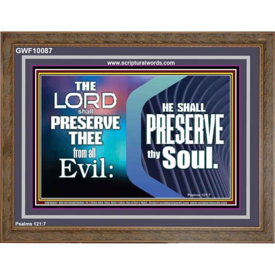 THY SOUL IS PRESERVED FROM ALL EVIL  Wall Décor  GWF10087  
