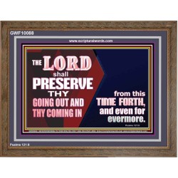 THY GOING OUT AND COMING IN IS PRESERVED  Wall Décor  GWF10088  "45X33"