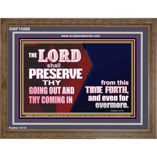 THY GOING OUT AND COMING IN IS PRESERVED  Wall Décor  GWF10088  