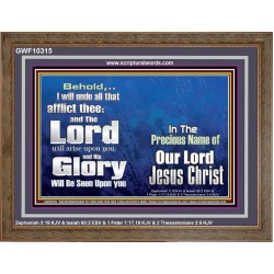 HIS GLORY SHALL BE SEEN UPON YOU  Custom Art and Wall Décor  GWF10315  "45X33"