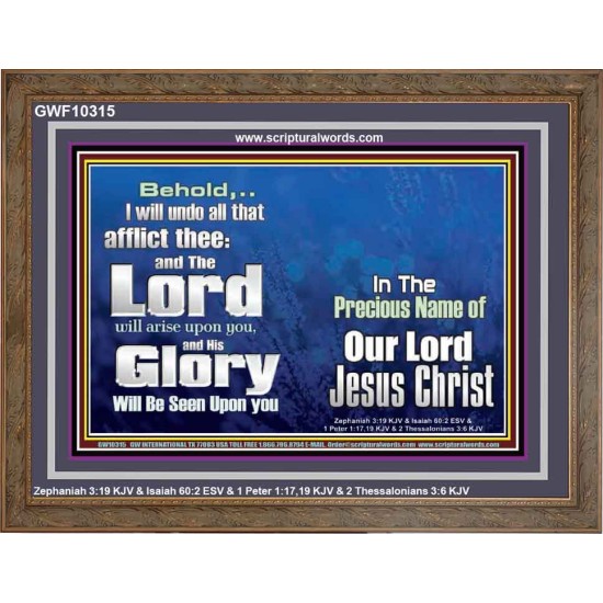 HIS GLORY SHALL BE SEEN UPON YOU  Custom Art and Wall Décor  GWF10315  