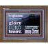 THE GLORY OF THE LORD WILL BE UPON YOU  Custom Inspiration Scriptural Art Wooden Frame  GWF10320  "45X33"