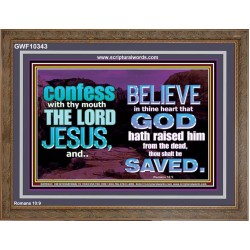 IN CHRIST JESUS IS ULTIMATE DELIVERANCE  Bible Verse for Home Wooden Frame  GWF10343  "45X33"