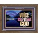 WITH A LOUD VOICE GLORIFIED GOD  Printable Bible Verses to Wooden Frame  GWF10349  