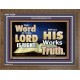 THE WORD OF THE LORD IS ALWAYS RIGHT  Unique Scriptural Picture  GWF10354  