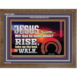 BE MADE WHOLE IN THE MIGHTY NAME OF JESUS CHRIST  Sanctuary Wall Picture  GWF10361  "45X33"