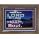 TURN UNTO THE LORD WITH ALL THINE HEART  Unique Scriptural Wooden Frame  GWF10372  