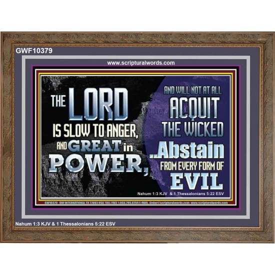 THE LORD GOD ALMIGHTY GREAT IN POWER  Sanctuary Wall Wooden Frame  GWF10379  