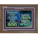 ETERNAL LIFE IS TO KNOW AND DWELL IN HIM CHRIST JESUS  Church Wooden Frame  GWF10395  