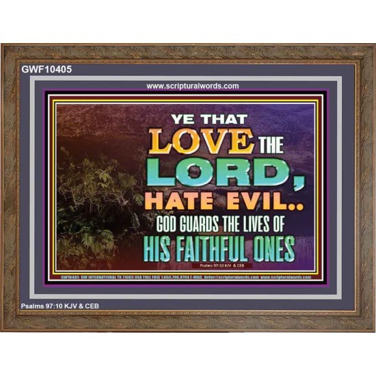 GOD GUARDS THE LIVES OF HIS FAITHFUL ONES  Children Room Wall Wooden Frame  GWF10405  