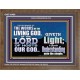 THE WORDS OF LIVING GOD GIVETH LIGHT  Unique Power Bible Wooden Frame  GWF10409  