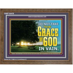 DO NOT TAKE THE GRACE OF GOD IN VAIN  Ultimate Power Wooden Frame  GWF10419  "45X33"
