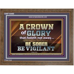 CROWN OF GLORY FOR OVERCOMERS  Scriptures Décor Wall Art  GWF10440  "45X33"