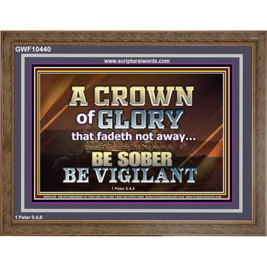 CROWN OF GLORY FOR OVERCOMERS  Scriptures Décor Wall Art  GWF10440  