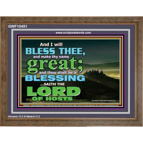 THOU SHALL BE A BLESSINGS  Wooden Frame Scripture   GWF10451  