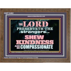 SHEW KINDNESS AND BE COMPASSIONATE  Christian Quote Wooden Frame  GWF10462  "45X33"