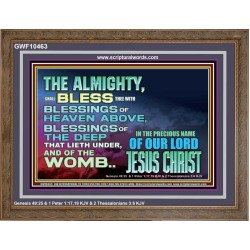 DO YOU WANT BLESSINGS OF THE DEEP  Christian Quote Wooden Frame  GWF10463  "45X33"