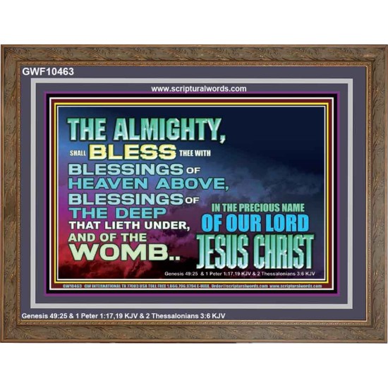 DO YOU WANT BLESSINGS OF THE DEEP  Christian Quote Wooden Frame  GWF10463  